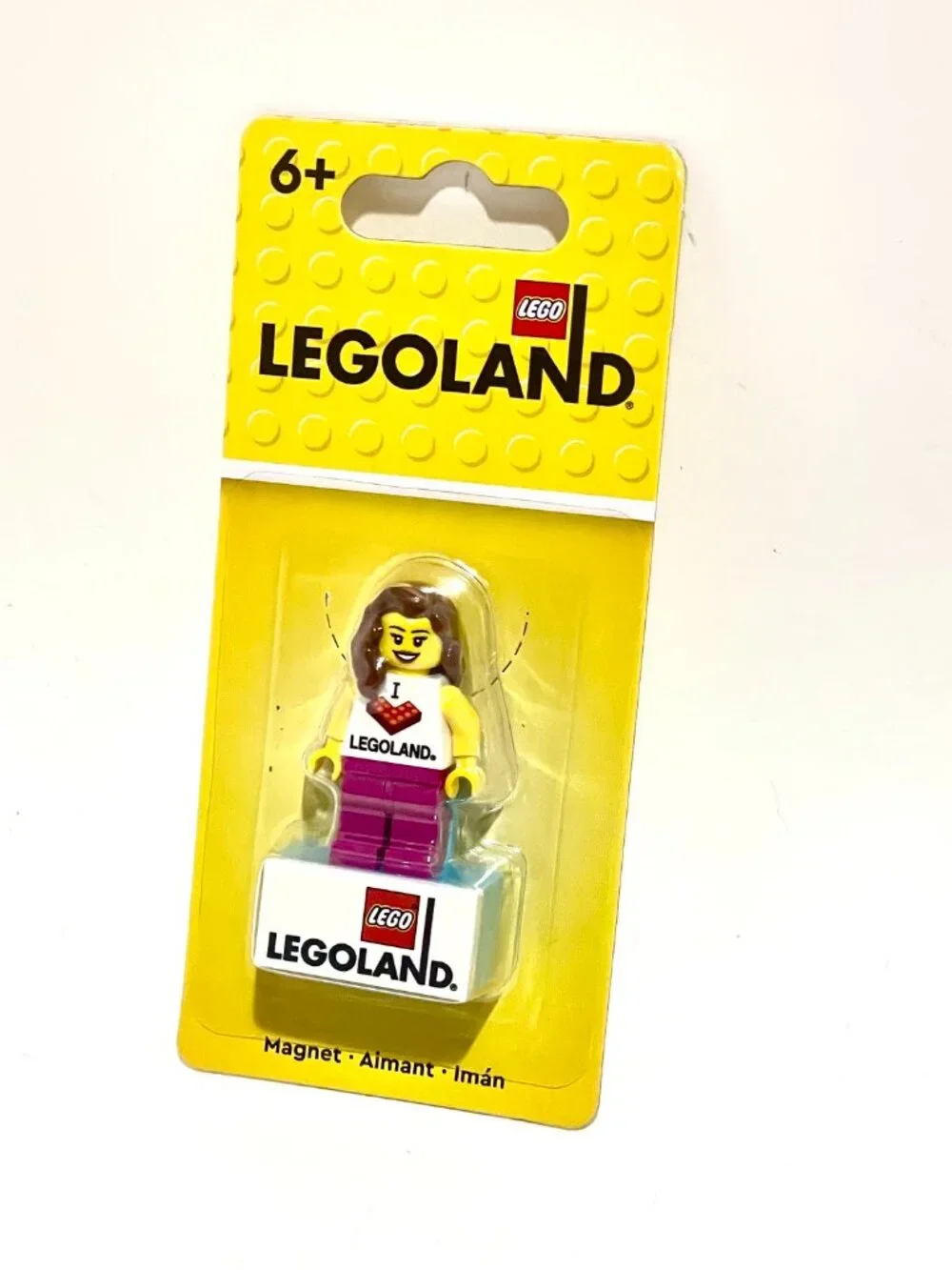 Lego 851331 Minifigure I love Legoland Girl Magnet New Sealed